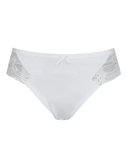 Intimami Slip in cotone bielastico con pizzo