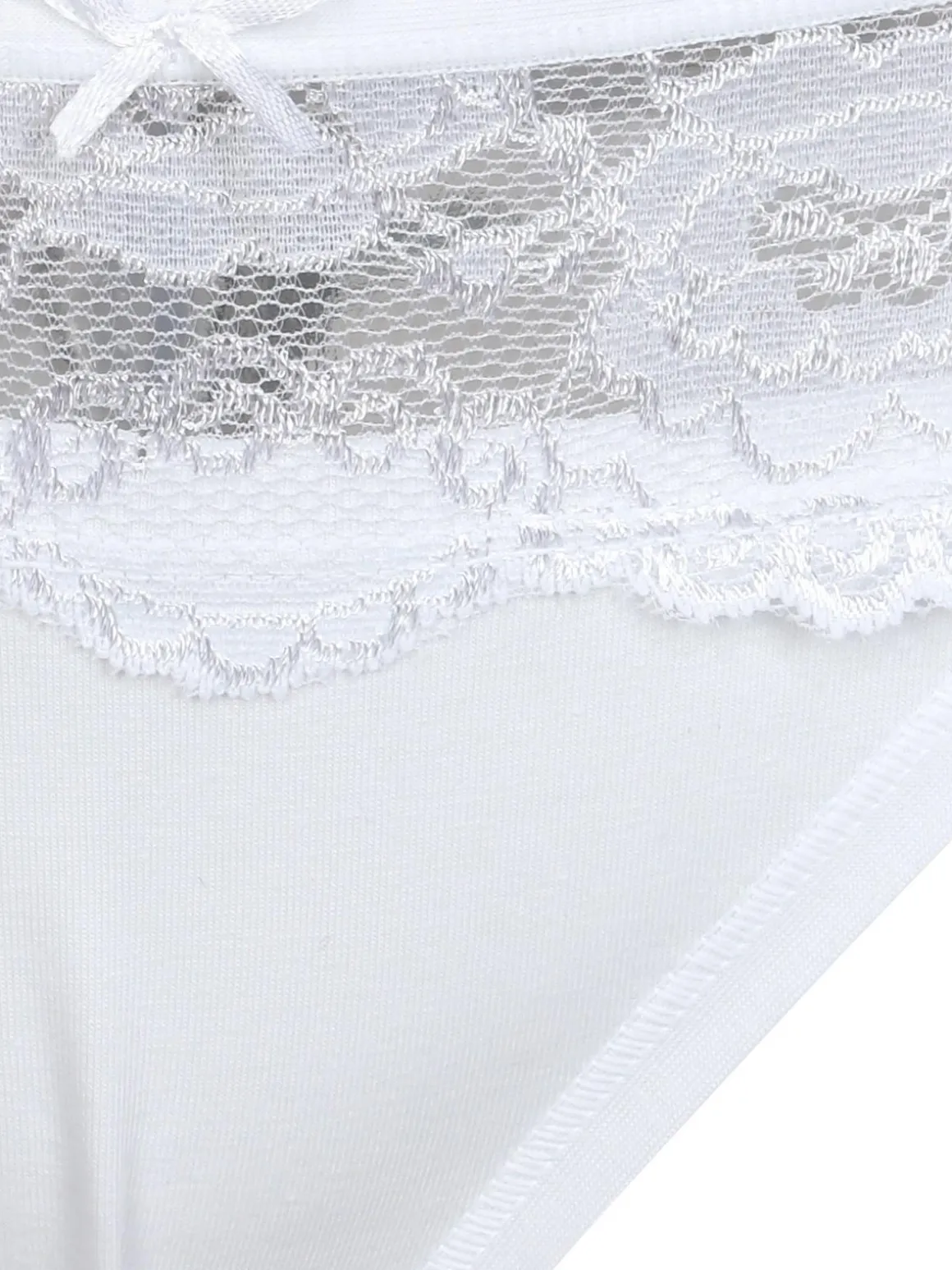 Intimami Slip in cotone con pizzo