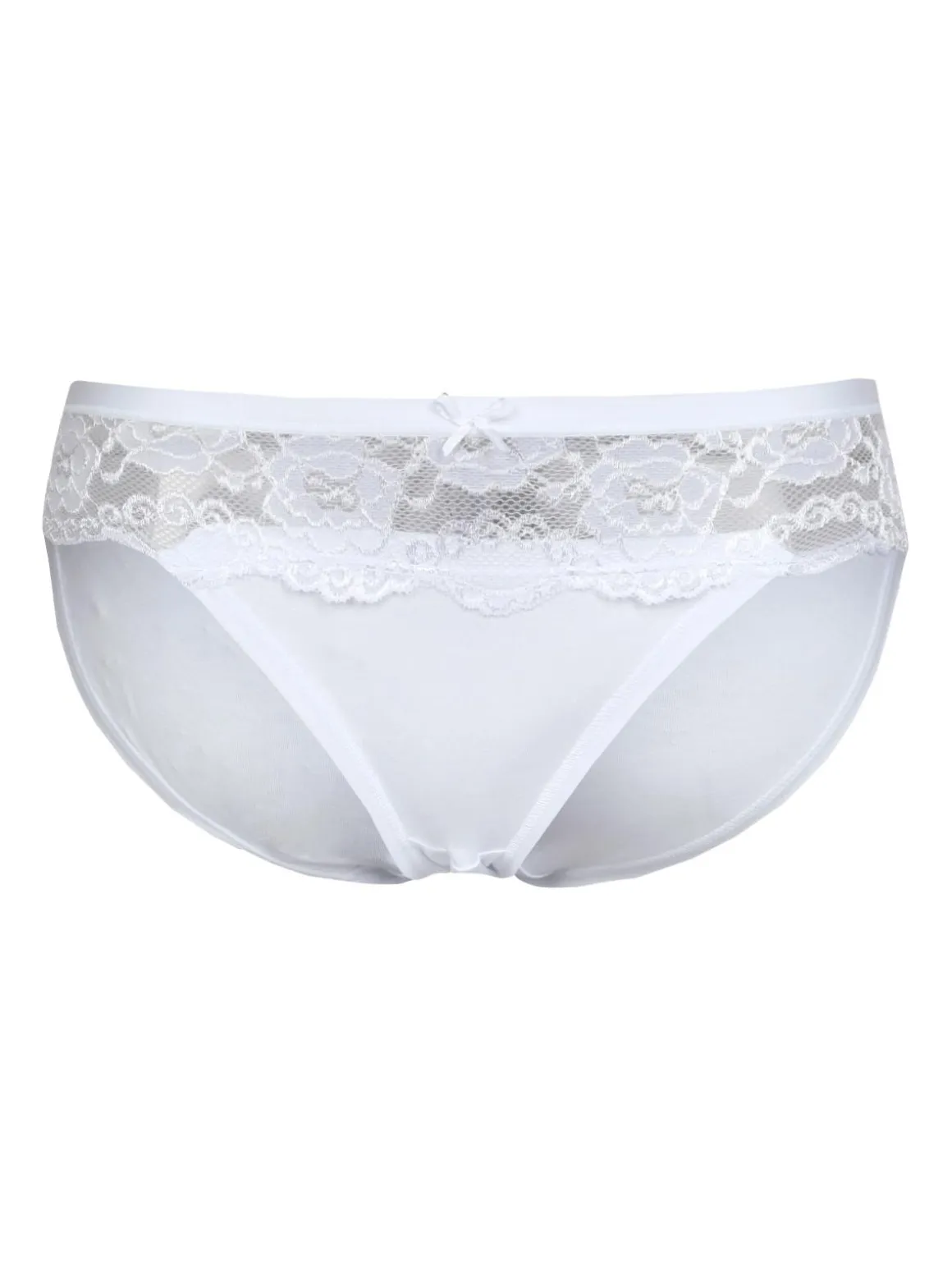 Intimami Slip in cotone con pizzo