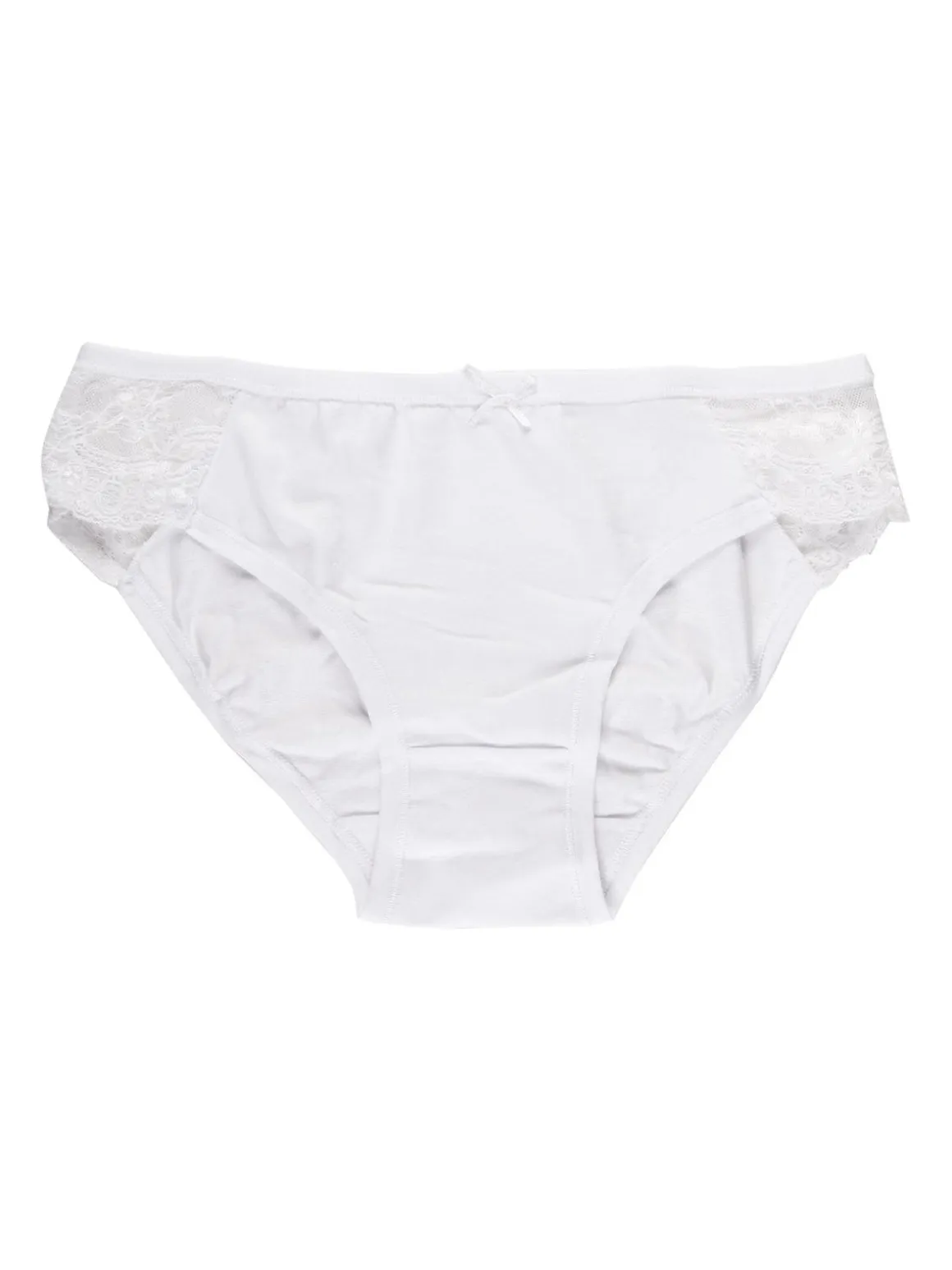 Intimami Slip in cotone con pizzo