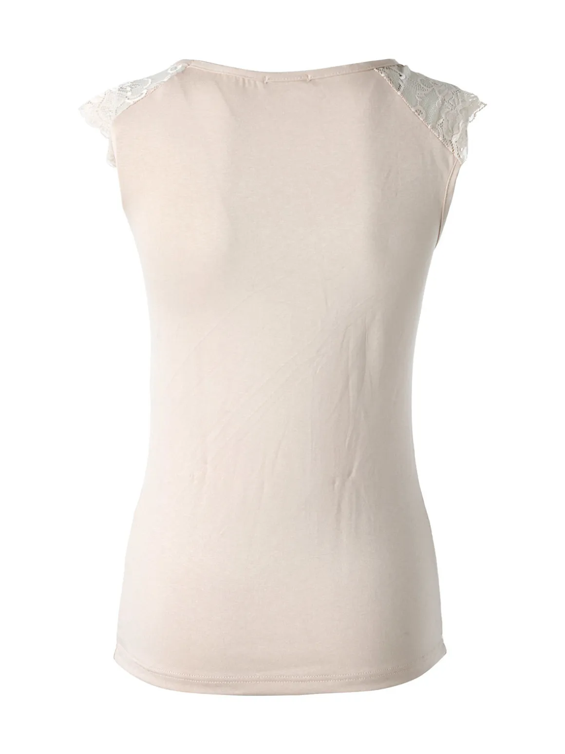 Intimami Top donna a spalla larga con scollo in pizzo - nudo