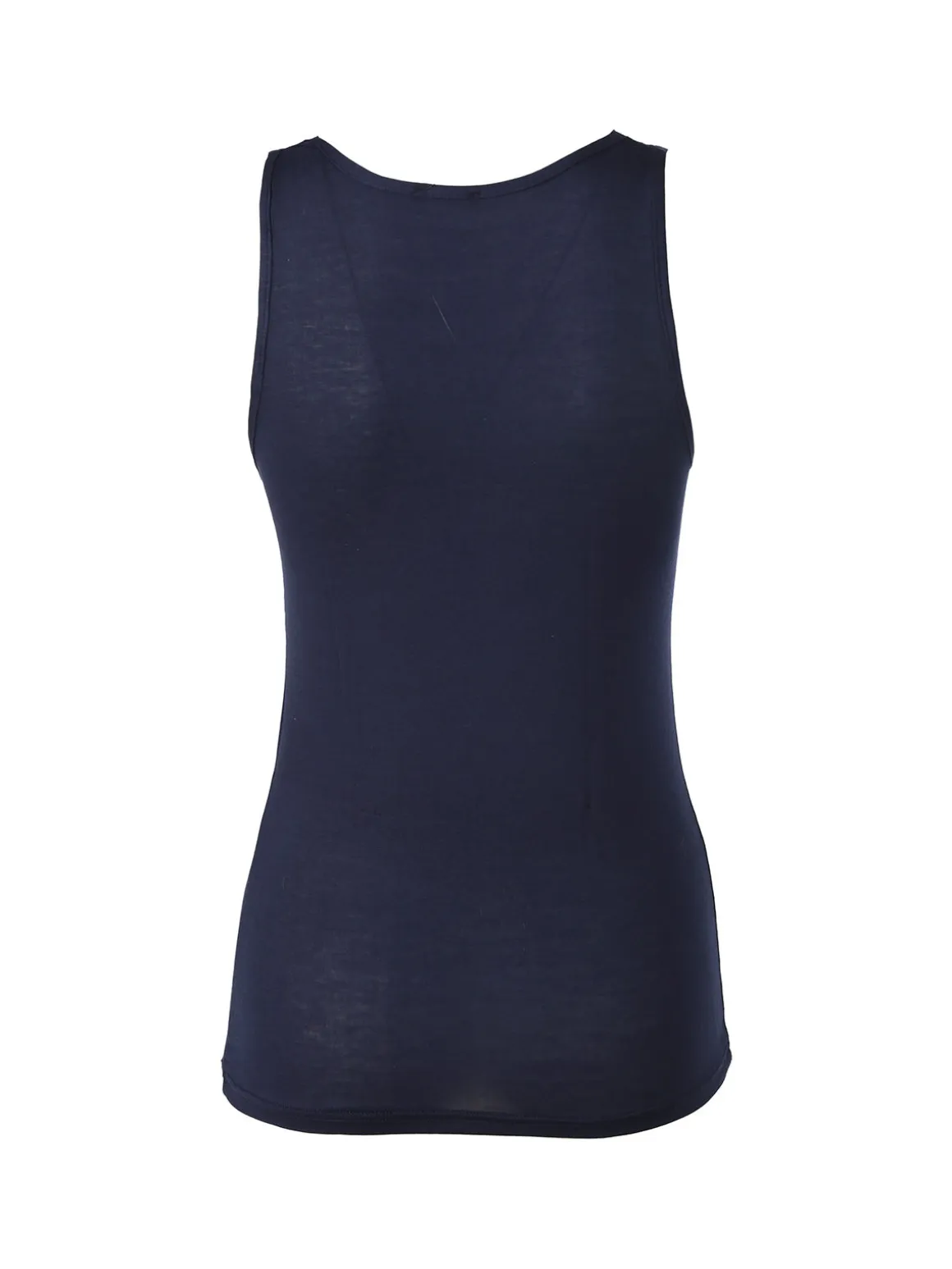 Intimami Top donna a spalla larga con scollo di pizzo - blu scuro