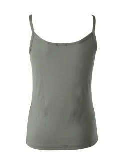 Intimami Top donna con spalline sottili e scollo in pizzo - verde