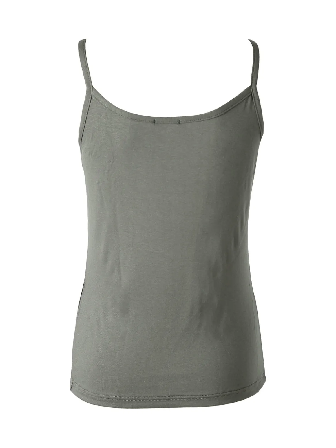 Intimami Top donna con spalline sottili e scollo in pizzo - verde
