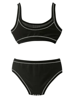 Intimy Girl Coordinato intimo bambina top+slip con stampa scritta