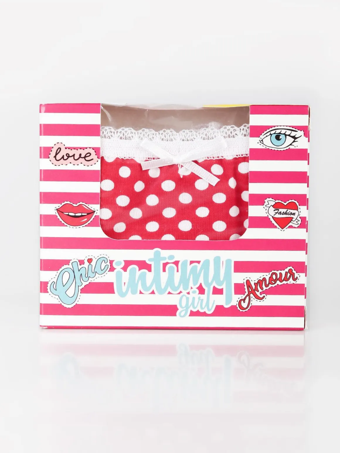 Intimy Girl Slip bambina con stampa pois
