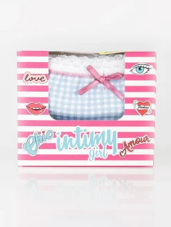 Intimy Girl Slip bambina con stampa quadretti