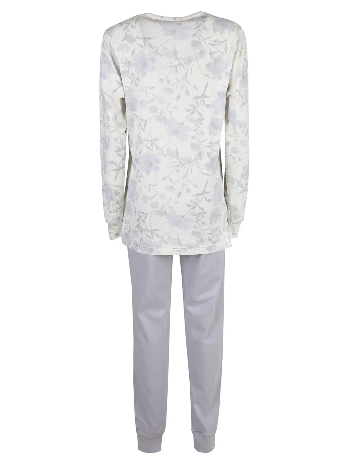 Irge Pigiama donna fiorato in cotone interlock - lilla