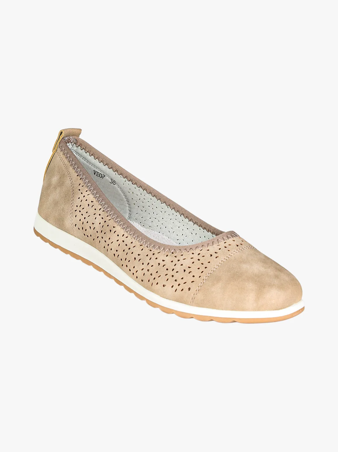 Italian Style Ballerine donna traforate - khaki