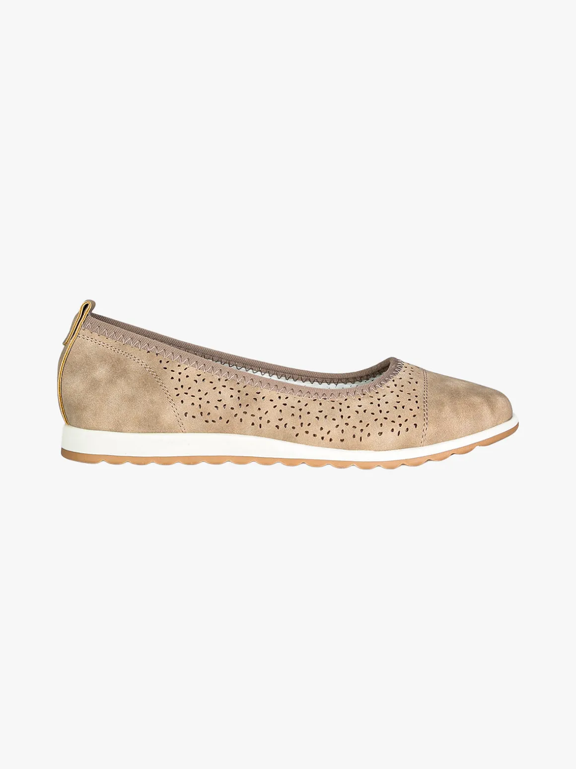 Italian Style Ballerine donna traforate - khaki