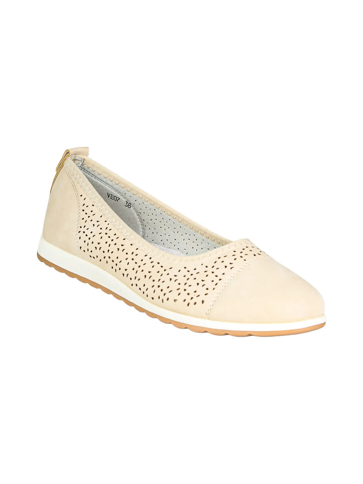 Italian Style Ballerine donna traforate - beige