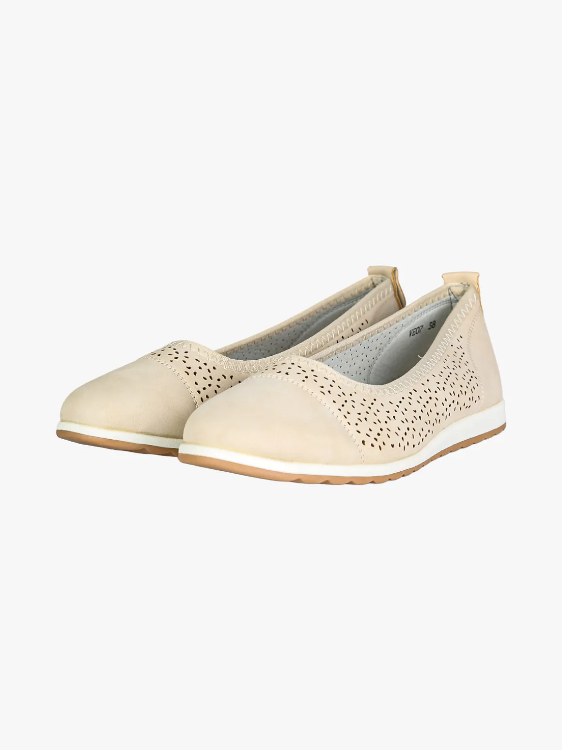 Italian Style Ballerine donna traforate - beige