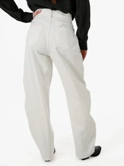 Jack Berry Pantaloni jeans da donna a palloncino - bianco