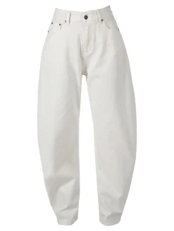 Jack Berry Pantaloni jeans da donna a palloncino - bianco