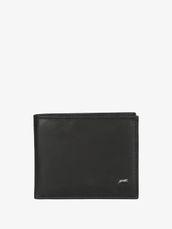 Jaguar Portafoglio da uomo in pelle con logo - nero