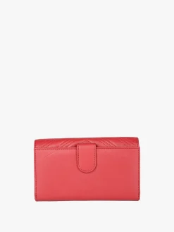 Jaguar Portafoglio rettangolare in pelle da donna - rosso