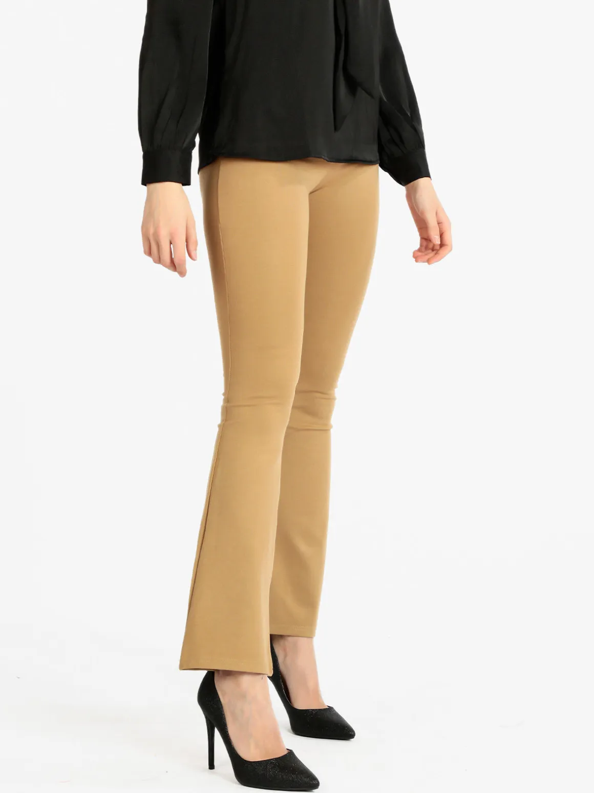 Jean Louis Francois Pantaloni donna elasticizzati a zampa