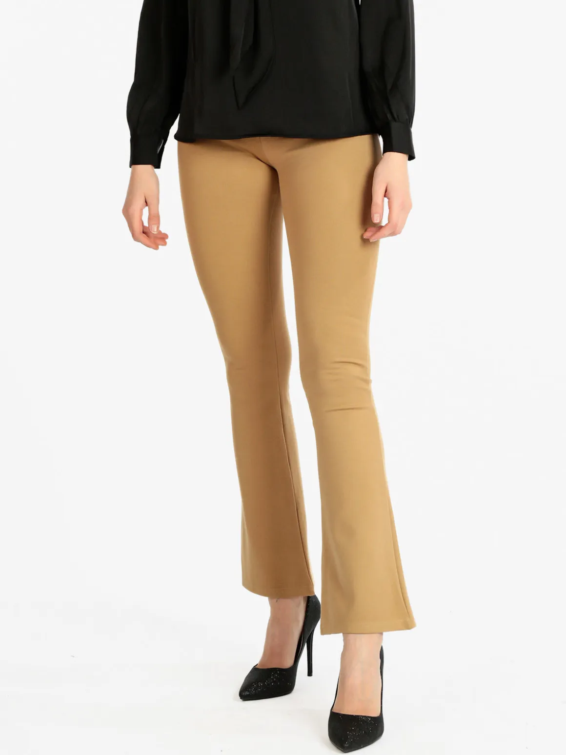 Jean Louis Francois Pantaloni donna elasticizzati a zampa