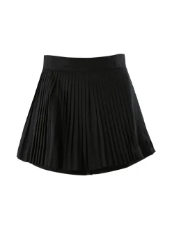Jeans Louise Francoise Gonna a pantalone da donna plissettato - nero