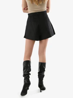 Jeans Louise Francoise Gonna a pantalone da donna plissettato - nero