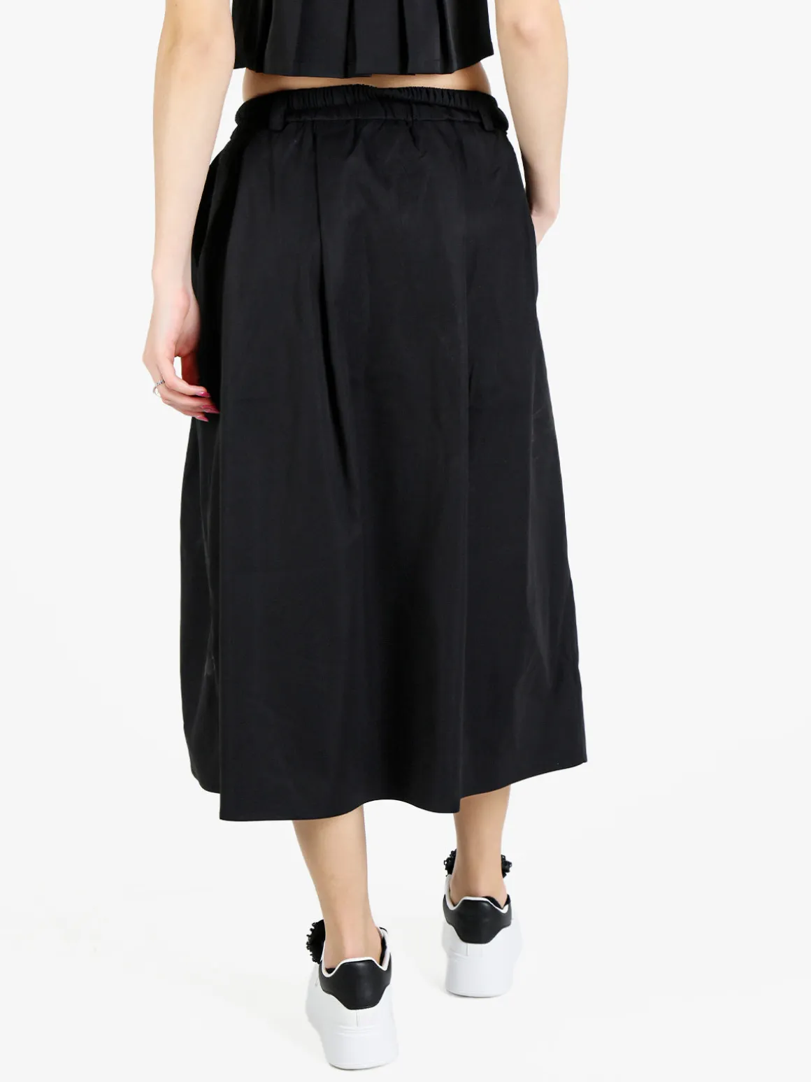 Jeans Louise Francoise Gonna donna midi a vita alta con cintura in vita