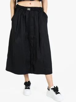 Jeans Louise Francoise Gonna donna midi a vita alta con cintura in vita