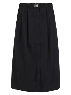Jeans Louise Francoise Gonna donna midi a vita alta con cintura in vita
