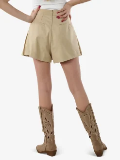 Jeans Louise Francoise Gonna a pantalone da donna plissettato - khaki