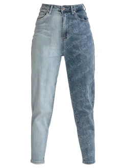 Jeans Louise Francoise Jeans slouchy da donna bicolore