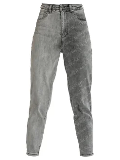 Jeans Louise Francoise Jeans slouchy nero bicolore da donna