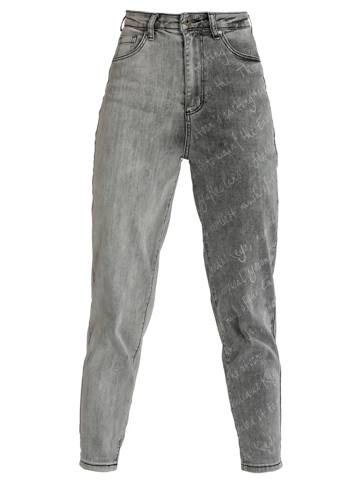 Jeans Louise Francoise Jeans slouchy nero bicolore da donna