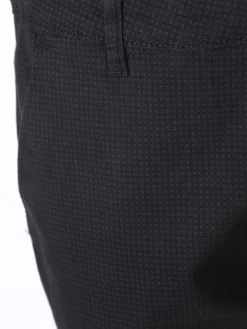 Jeans Yesed Pantaloni da uomo slim fit in cotone con stampa texture - nero