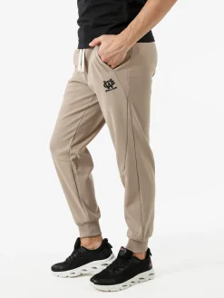 Jeans Yesed Pantaloni sportivi da uomo con coulisse e polsini - khaki