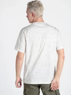 Jeans Yesed T-shirt girocollo da uomo in cotone con stampa
