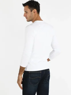 Jeans Yesed T-shirt uomo a maniche lunghe in cotone
