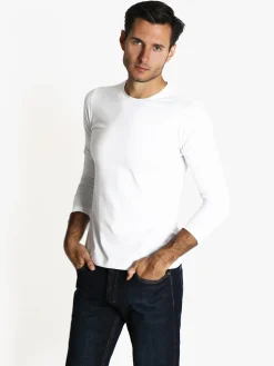 Jeans Yesed T-shirt uomo a maniche lunghe in cotone