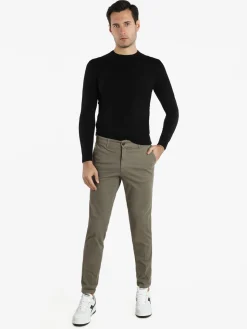 J.E. Mc Collum Pantaloni slim fit da uomo in cotone taglie grandi