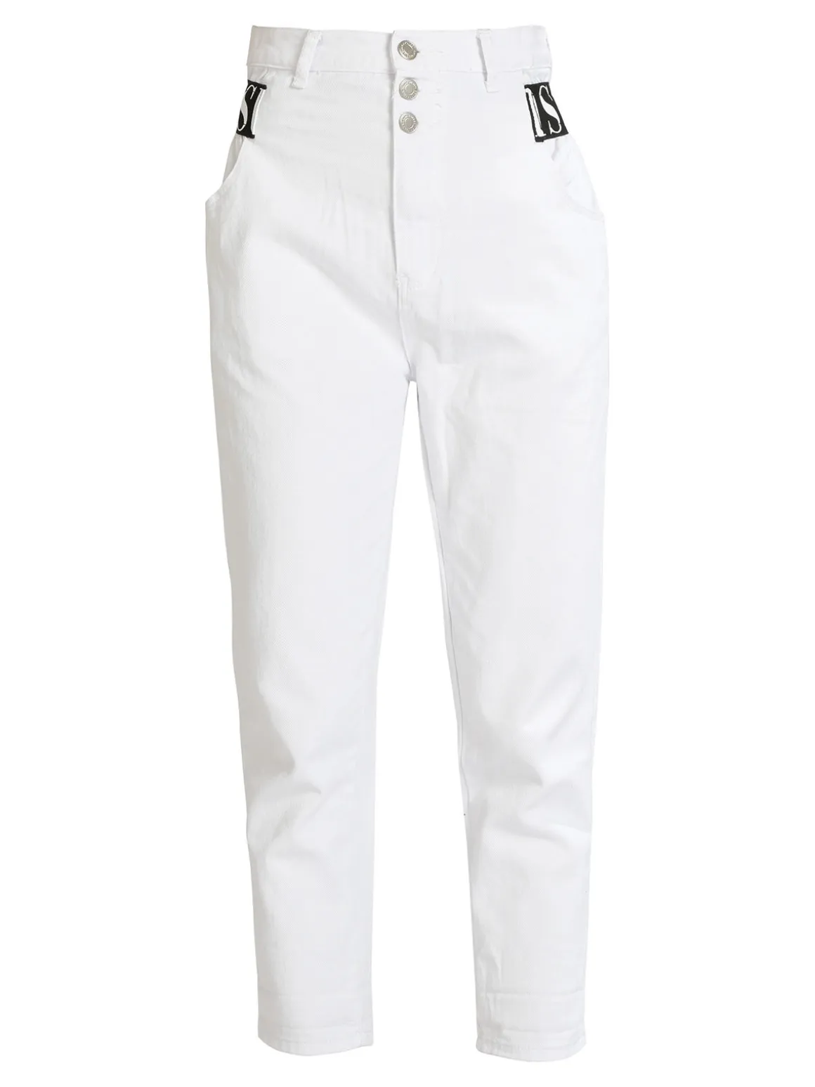 Jessy'S Chic Jeans bianco donna con cavallo basso