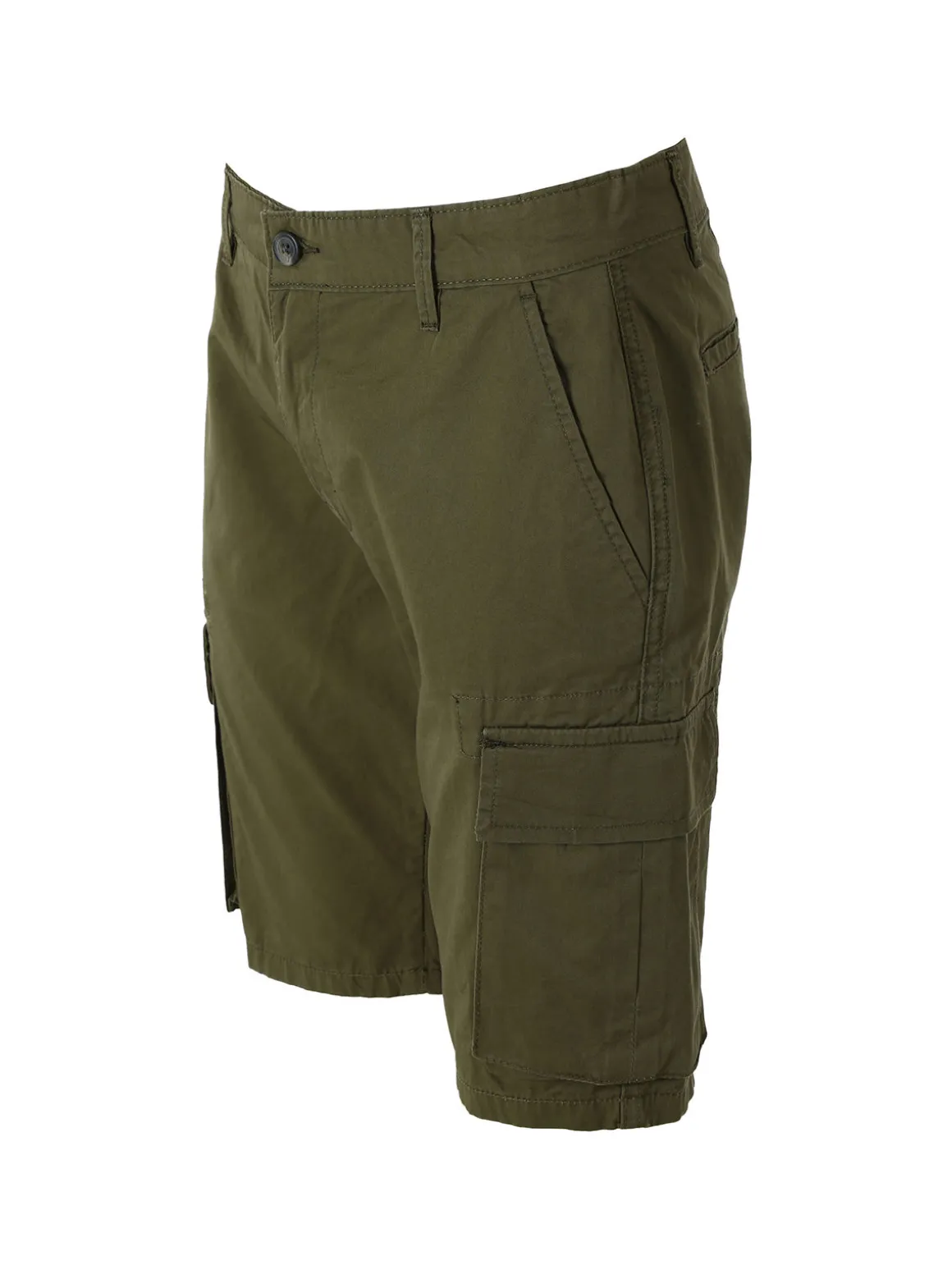 Johnny Looper Bermuda cargo da uomo in cotone - militare