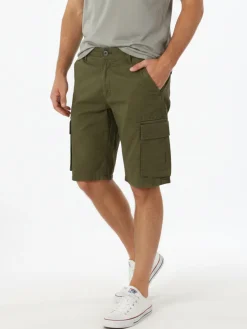 Johnny Looper Bermuda cargo da uomo in cotone - militare