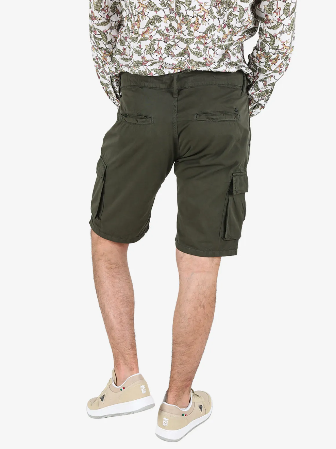 Johnny Looper Bermuda cargo da uomo in cotone