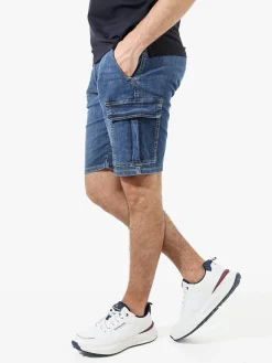 Johnny Looper Bermuda da uomo cargo slim fit - jeans