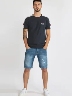 Johnny Looper Bermuda in jeans uomo