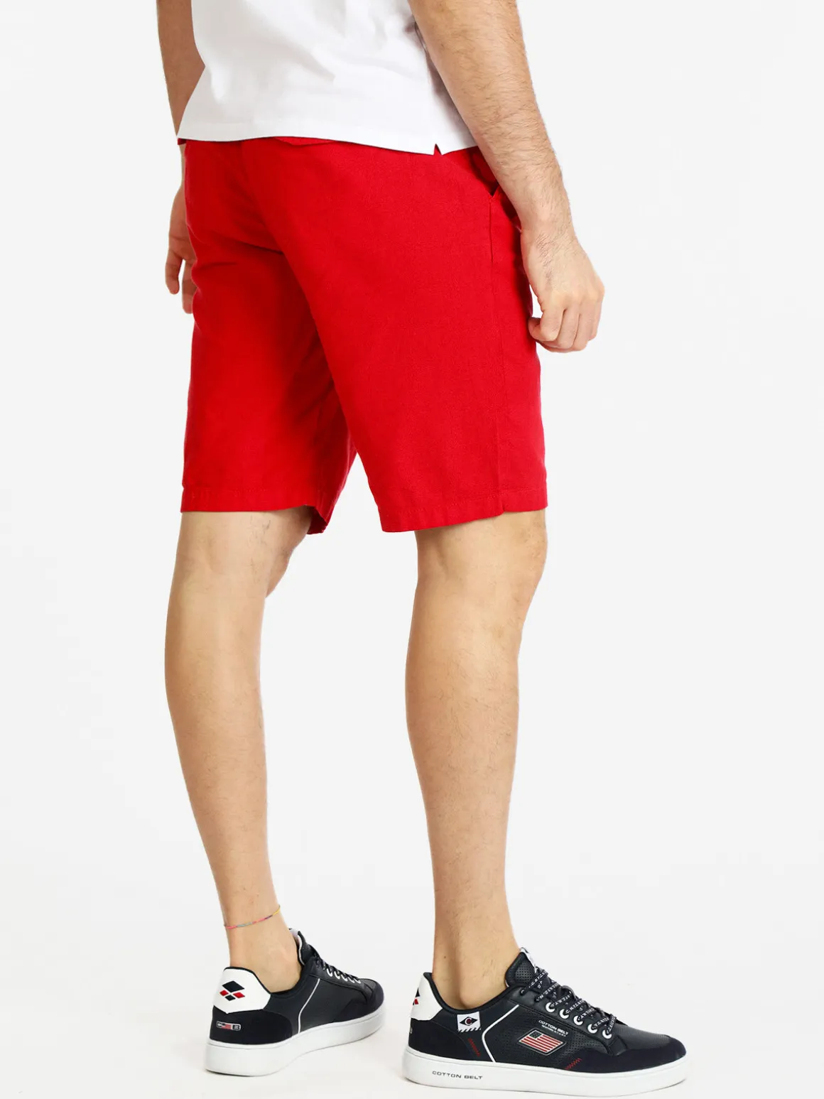 Johnny Looper Bermuda in lino da uomo
