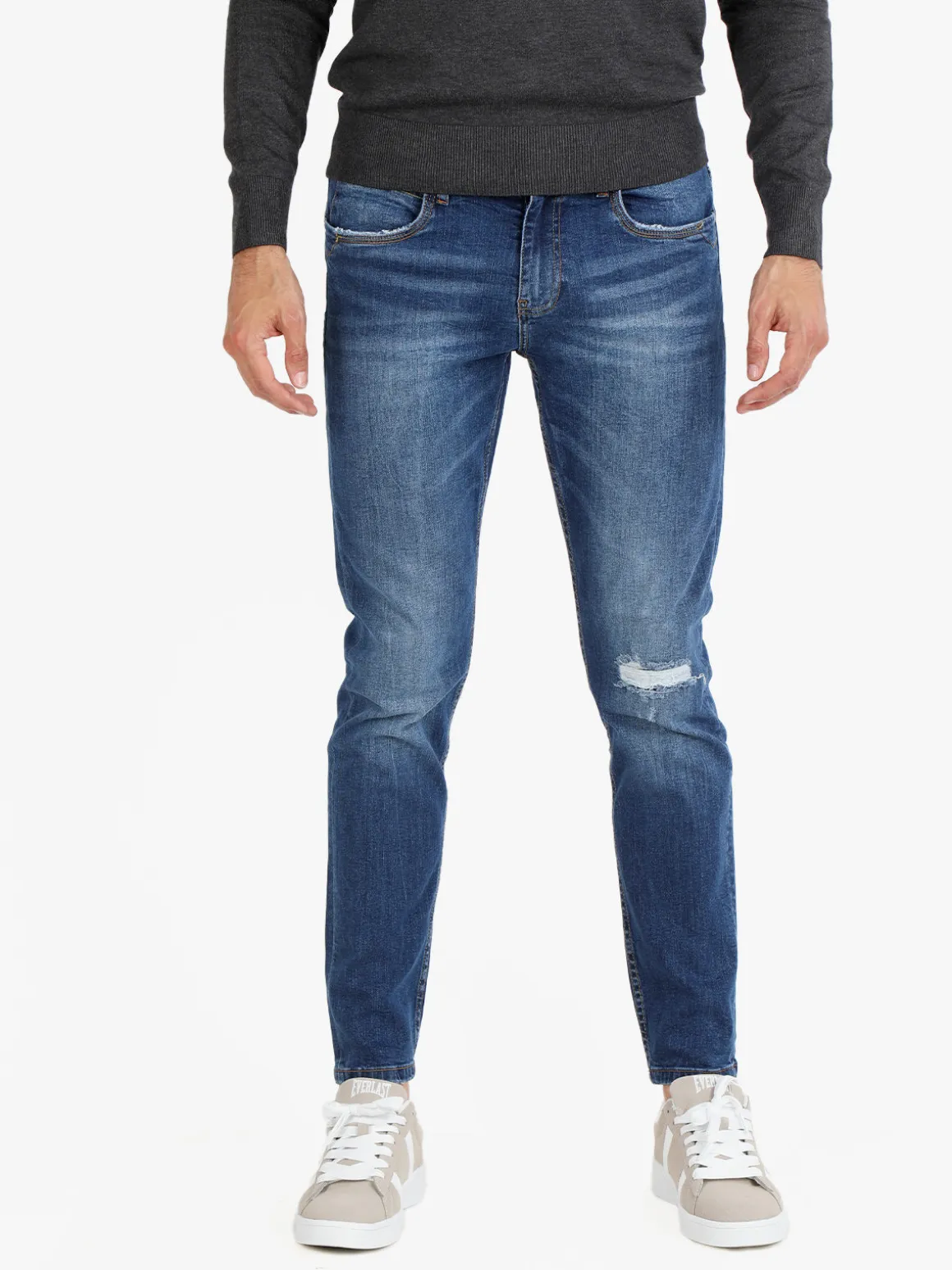 Johnny Looper Jeans da uomo slim fit a vita bassa