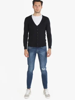 Johnny Looper Jeans da uomo slim fit a vita bassa
