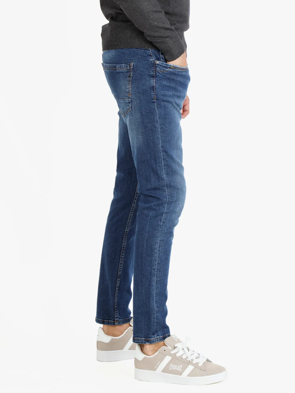 Johnny Looper Jeans da uomo slim fit a vita bassa