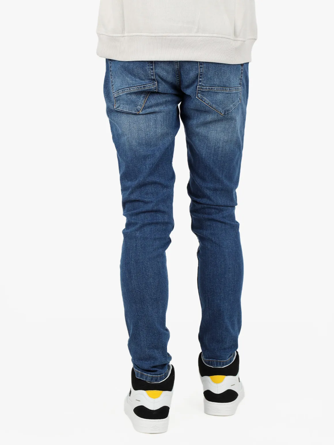 Johnny Looper Jeans da uomo slim fit a vita bassa