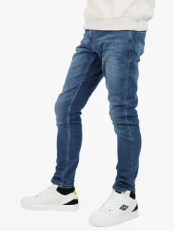 Johnny Looper Jeans da uomo slim fit a vita bassa