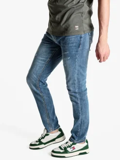 Johnny Looper Jeans da uomo slim fit con strappi